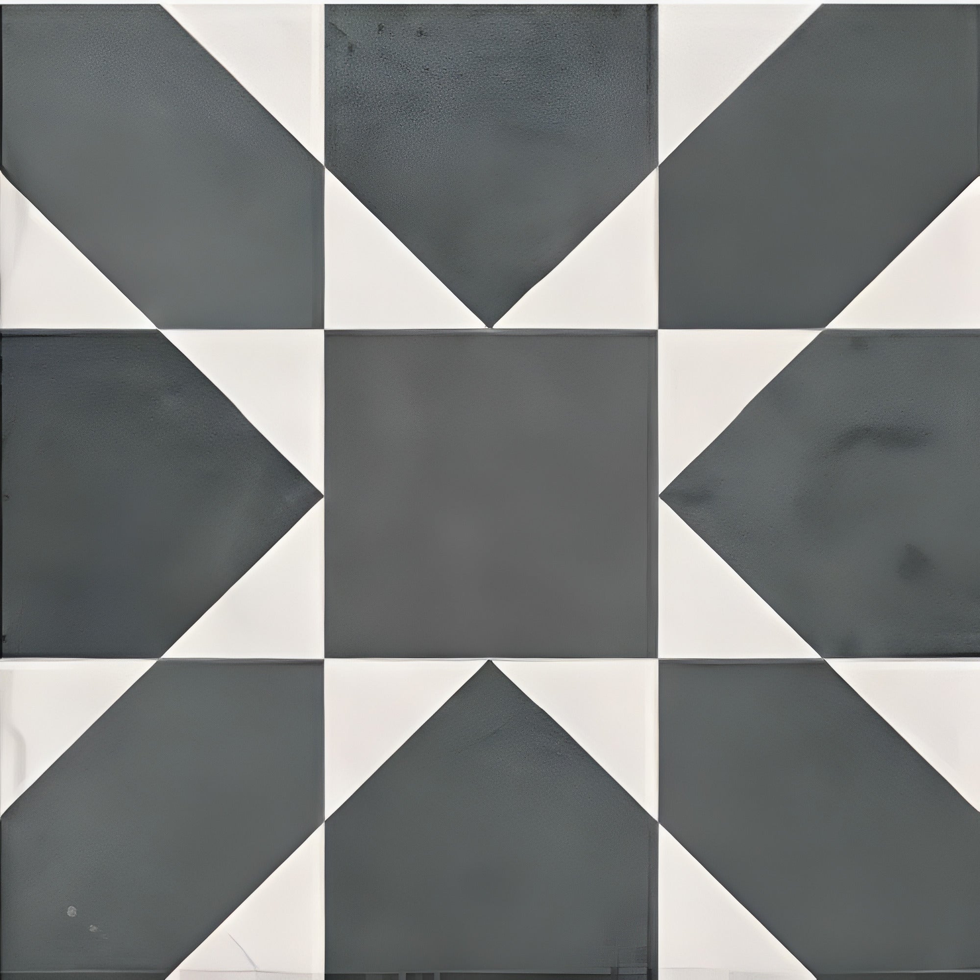 Crape Nero Decor Moroccan vitrified tile in 8×8 inch size featuring a rich nero color base with intricate printed Moroccan and rangoli-inspired detailing, glossy finish surface, suitable for stylish floor and wall applications in modern and traditional interiors