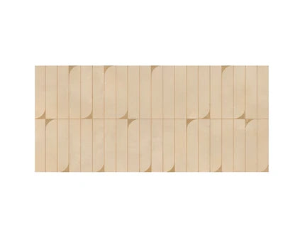 Crayon Beige vitrified tile with rustic decorative surface applied on interior flooring and wall space, showing seamless installation with minimal grout lines, suitable for modern residential and commercial environments with matt texture and refined detailing.