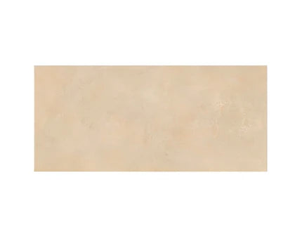 Crayon Beige vitrified tile installed on a modern living room floor and wall, showcasing large-format rustic surface with matt finish, clean straight edges, uniform texture, seamless joint pattern, and elegant contemporary layout suitable for residential and commercial interiors.