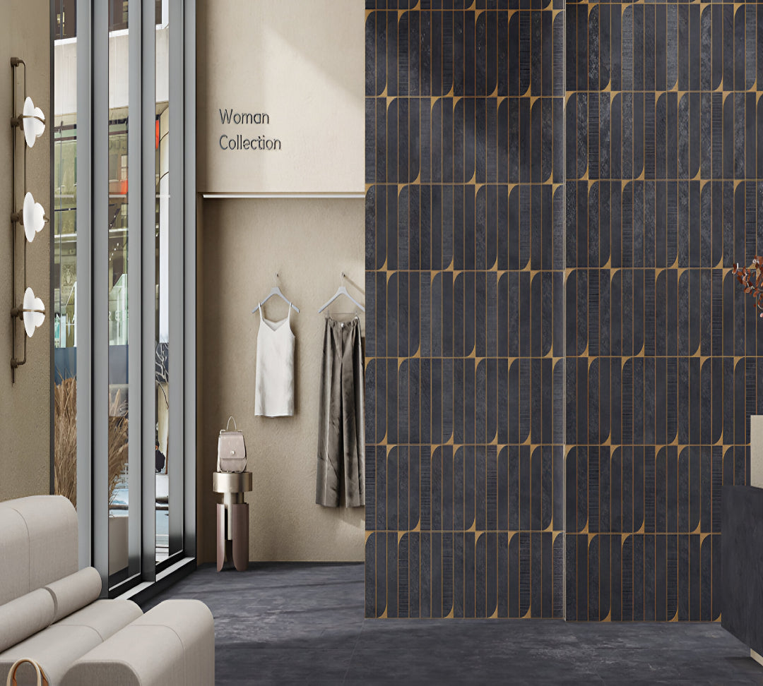Chic Dark Matte Crayon Black Designer Showroom Inspiration