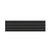 Cron Black Fluted Matt Tile 3 x 12 inch featuring a deep black shade with a fluted pattern, ideal for adding a bold and textured accent to walls and surfaces.

