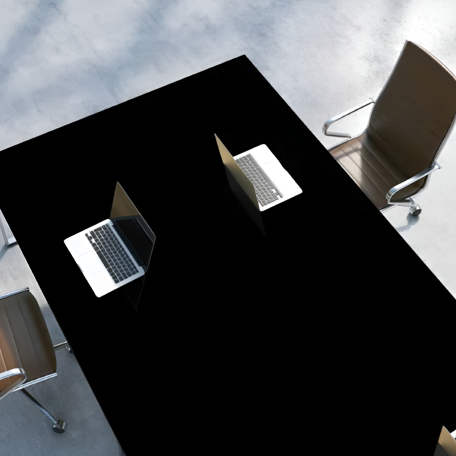 Crystal Black Color Body Kitchen Counter Top / Table Top featuring a smooth polished black finish with uniform texture suitable for modern kitchen and dining surfaces
