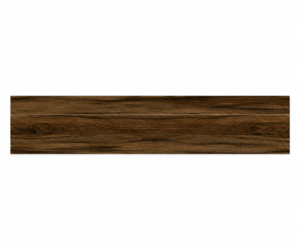 D12-25105 Brown Vitrified Tile 8*48 Inch