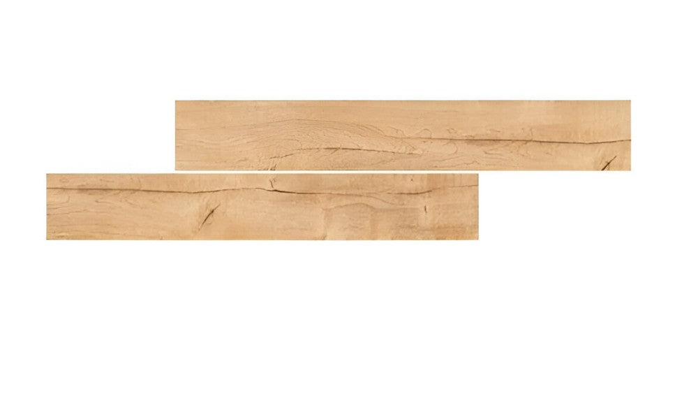 D9-1507 Wooden Vitrified Tile 6 x 36 inch featuring a natural wood-inspired design with subtle grain patterns, ideal for creating a warm and contemporary look on floors and walls.
