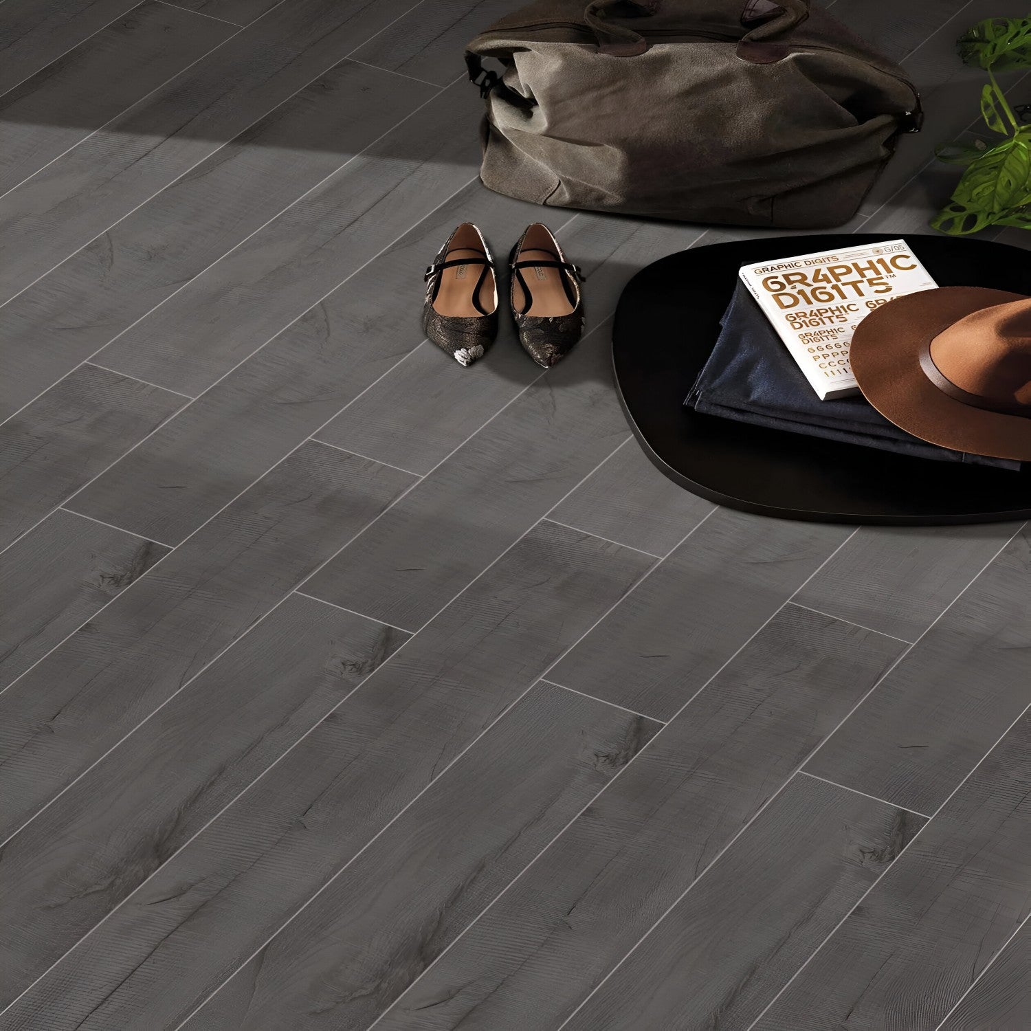 D9-1508 Wooden Vitrified Tile 6 x 36 inch featuring a realistic wood-inspired design with natural grain patterns, perfect for adding warmth and a contemporary touch to floors and walls.
