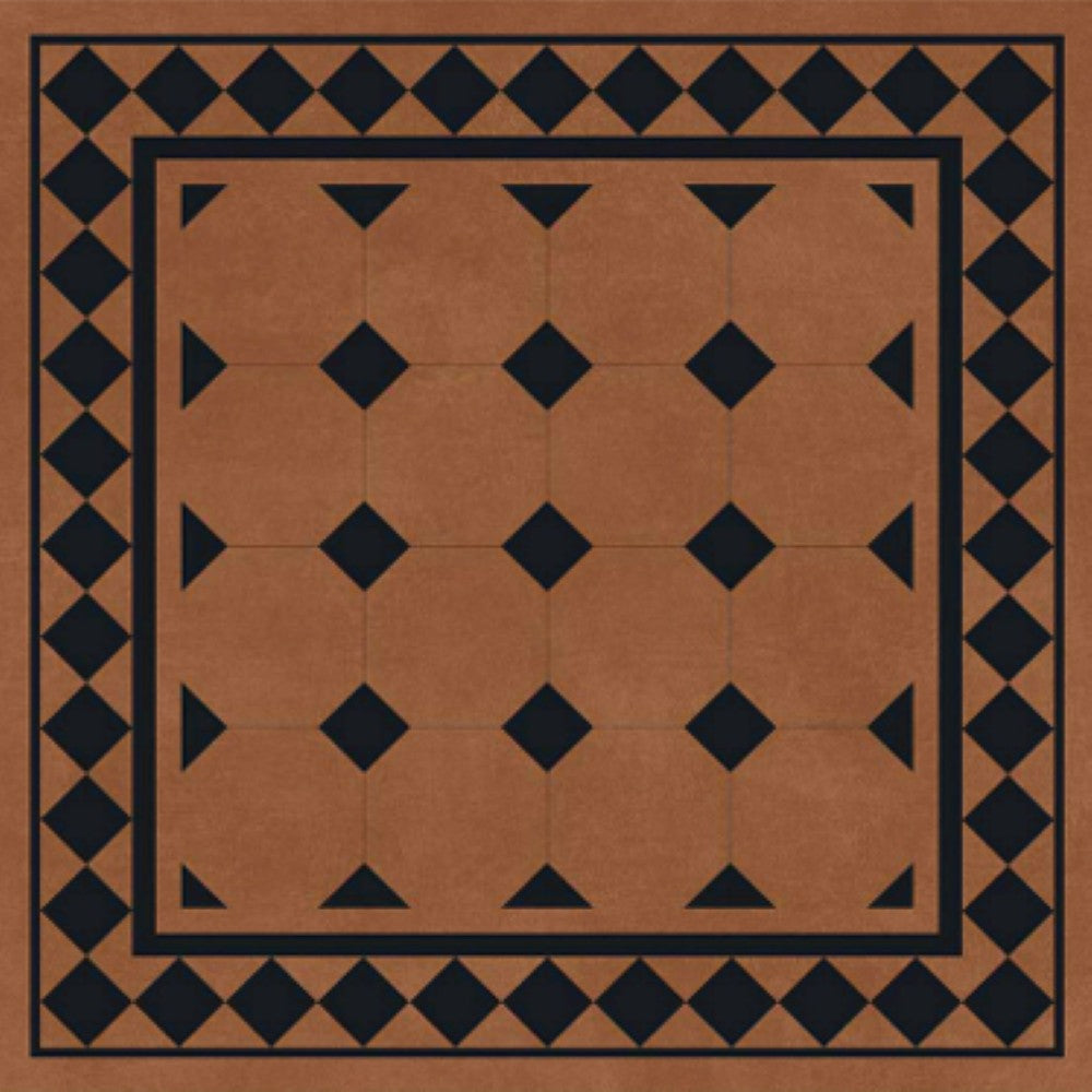 Derby Cotto Moroccan Vitrified Tile in 24 x 24 inch size showcasing an earthy Cotto base with detailed Moroccan geometric patterns, matte finish texture, and vitrified body suitable for modern floor interiors