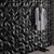 Diamond Black Ceramic Punched Tile in 12 x 12 inch size featuring a deep black tone with a textured punched surface design, perfect for adding a bold and contemporary accent to walls and decorative spaces