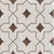 Ducati Choco Decor 1 Moroccan vitrified tile in 8x8 inch size, showcasing glossy chocolate brown surface with detailed printed rangoli-inspired pattern, suitable for decorative floor and wall applications in modern and traditional interiors.