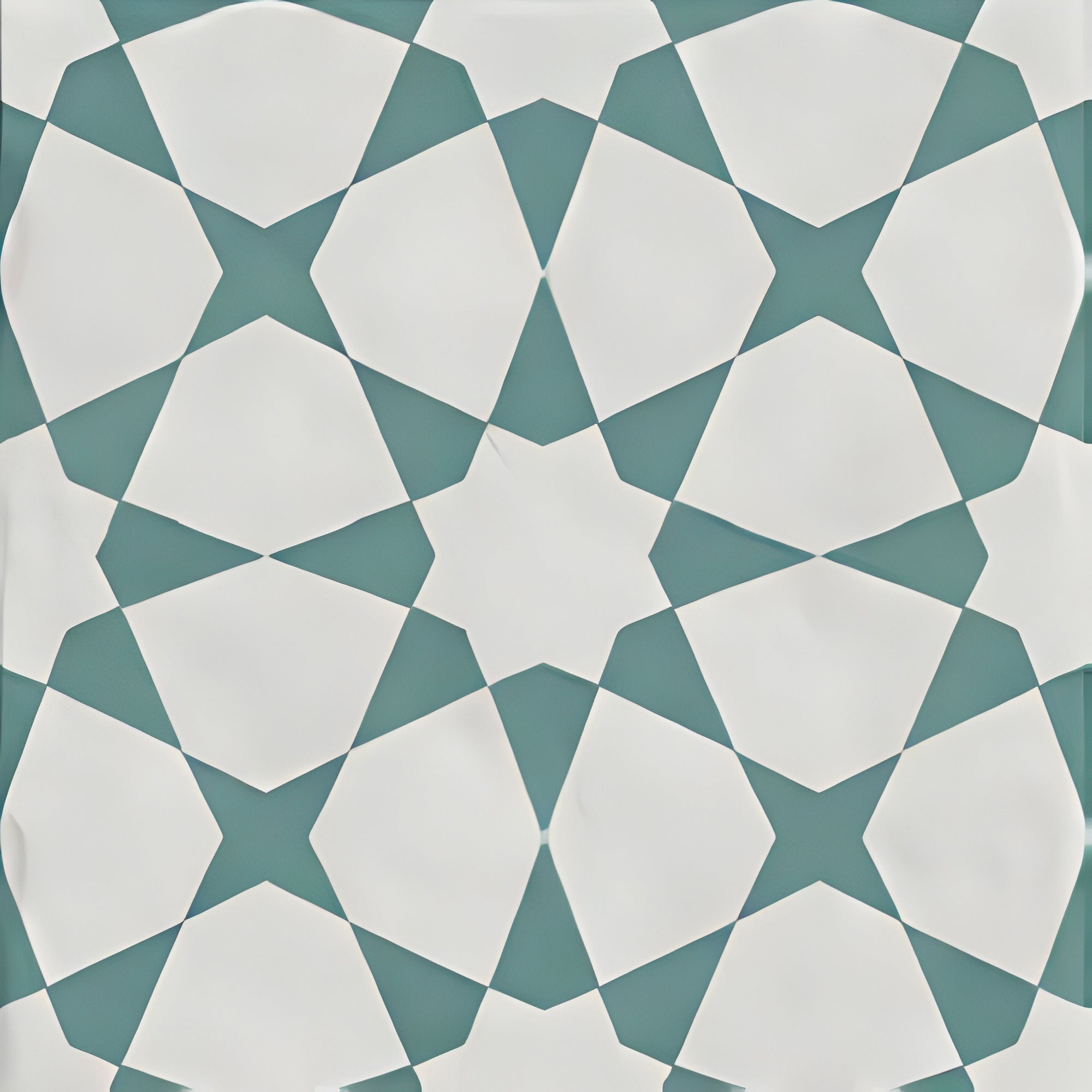 Ducati Mint Decor 1 Moroccan vitrified tile in mint color featuring intricate printed Rangoli-inspired Moroccan artwork with glossy finish, suitable for floor and wall applications in living rooms, kitchens, bathrooms, and decorative interior spaces.