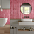Dusty Rose Fluted Kitkat Tile 4x12 inch with a glossy finish, featuring a soft dusty rose fluted surface, smooth and durable, ideal for modern backsplashes and decorative wall designs.
