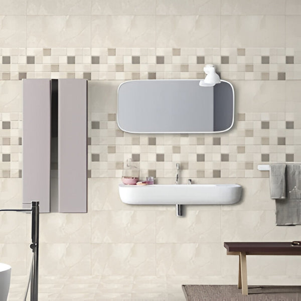 Artistic Geometric Monochrome Bathroom Design Inspiration