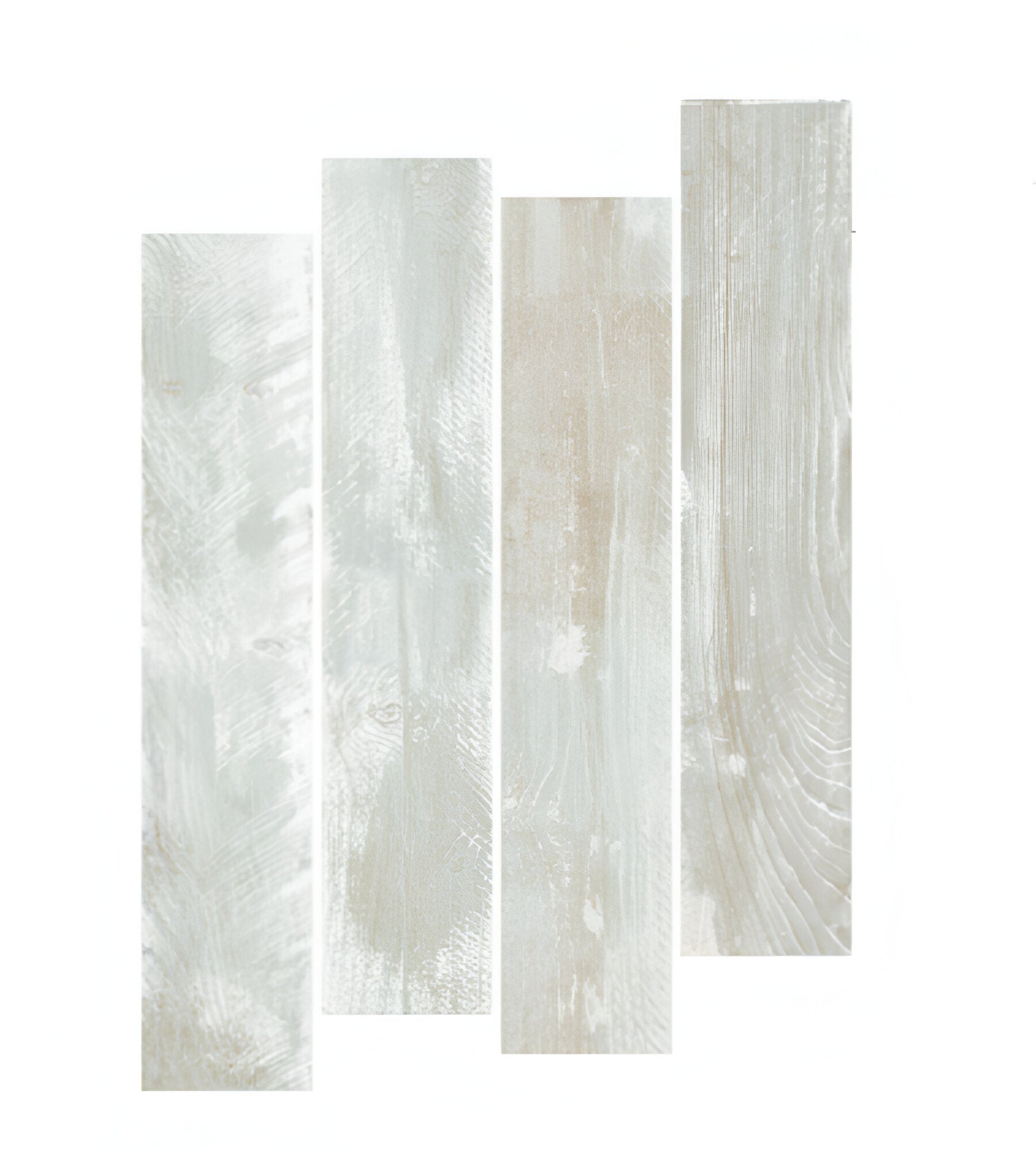 Eden Turquoise Wooden Plank Vitrified Floor Tile in 8x48 Inch size showcasing carved wood grain texture with turquoise tones, installed to create a natural wooden flooring appearance in a modern interior space.