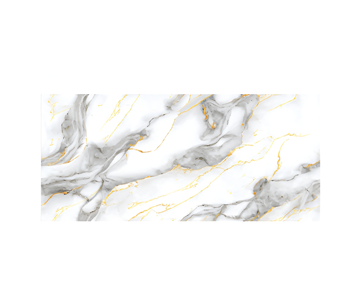 El Glorian Grey vitrified tile in 24 x 48 inch size with marble-inspired design, glossy finish, and elegant grey shade – perfect for modern home flooring, wall cladding, and commercial interiors offering durability, stain resistance, and luxury appeal.