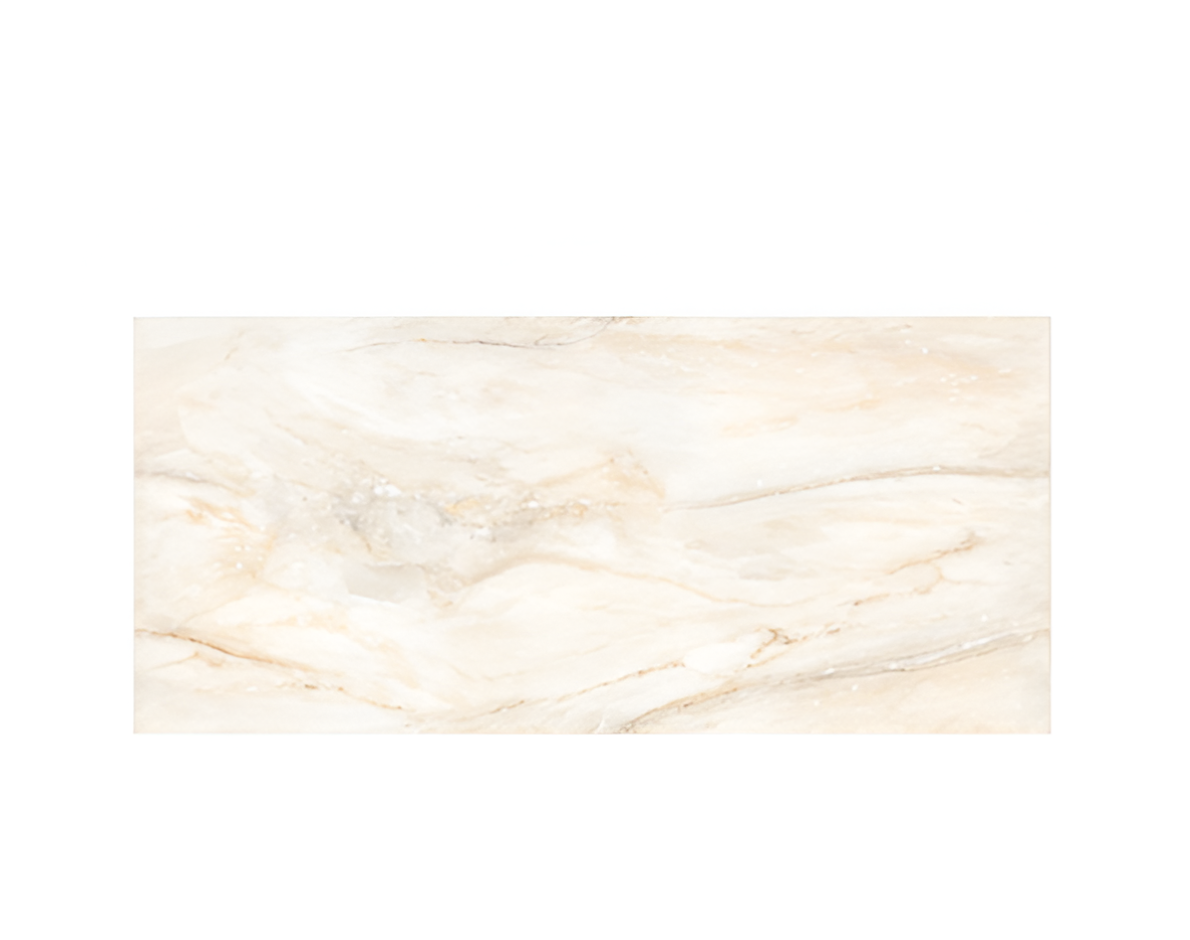 El Orobico Beige Onyx Vitrified Tile 24 x 48 Inch showcasing a luxurious beige marble design with glossy finish, perfect for elegant modern flooring and wall interiors