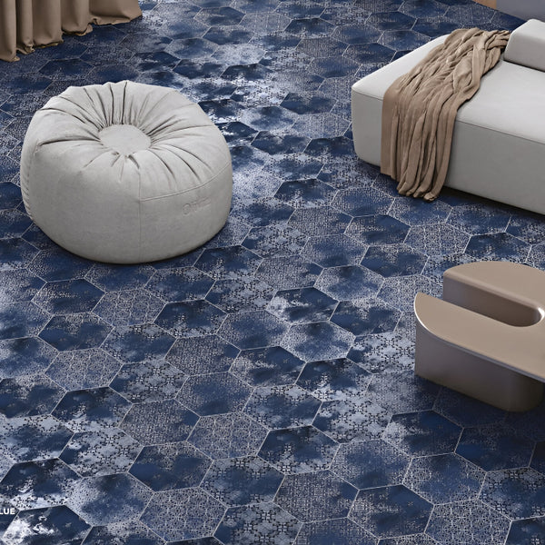 Emerald Blue Matt Porcelain Tile 8*10 Inches