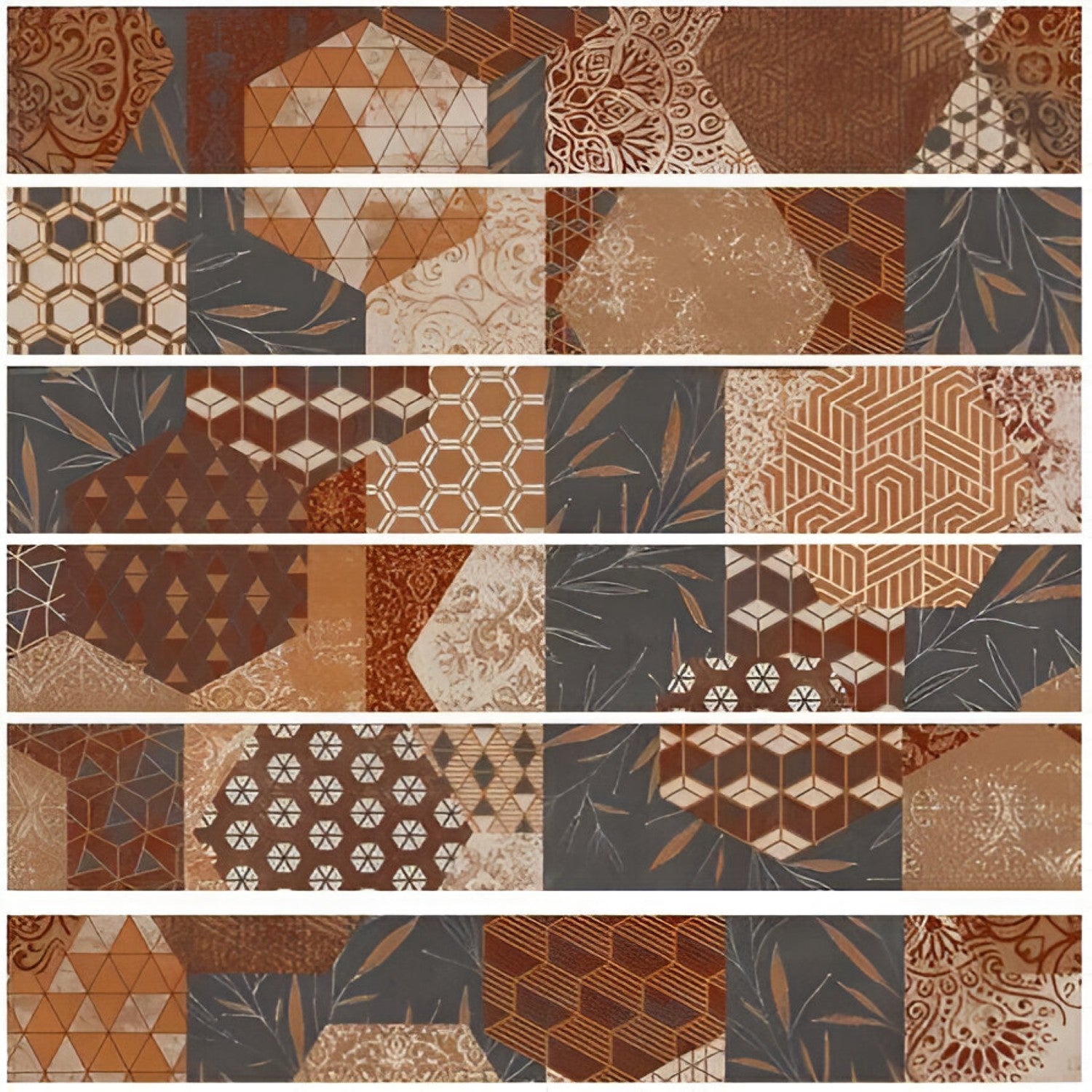 Encore Vitrified Tile 6 Inch x 36 Inch featuring a smooth finish with neutral wood-look tones and subtle grain patterns suitable for modern wall and floor applications in living rooms bedrooms and commercial spaces
