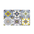 Engravo Veracruz White Decor Moroccan Tile in 8×8 inch size featuring intricate Moroccan-style detailing, printed artistic motifs and rangoli-inspired patterns on a smooth matt white surface, ideal for enhancing floors and walls with a stylish decorative look