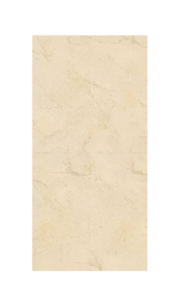 Esha Crema Endless Vitrified Tile 24 x 48 inch featuring a soft crema marble-inspired design with subtle flowing patterns, ideal for creating an elegant and seamless look on floors and walls.
