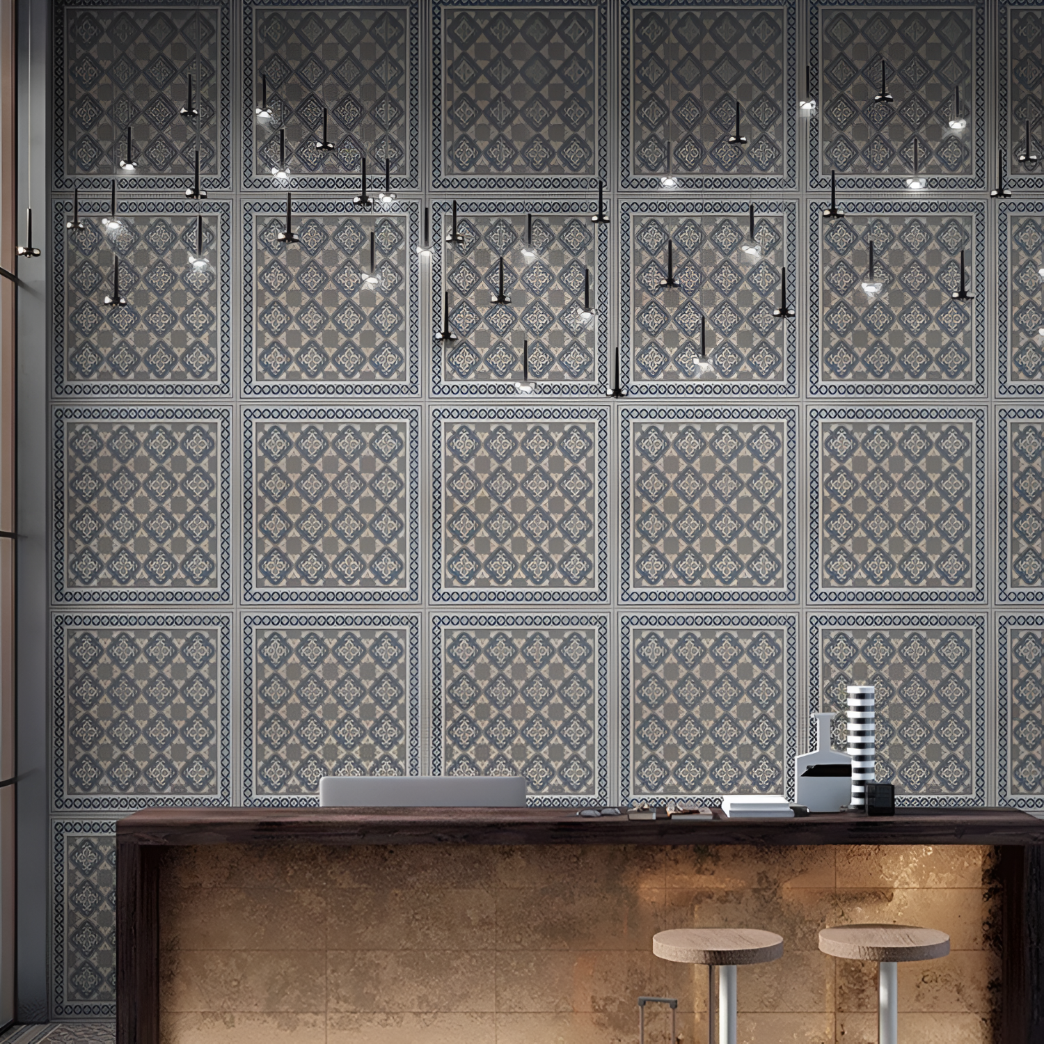 Ester Porcelain Matt Tile – 24x24 inch porcelain tile with a soft matte finish in neutral tones, ideal for modern walls and floors.