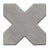 Estrela Grey Star-Cross vitrified tile in 6×6 inch size featuring a refined star-cross pattern in soft grey shade with matt finish, suitable for floor and wall installation in living rooms, bathrooms, kitchens, cafés, and contemporary interiors.