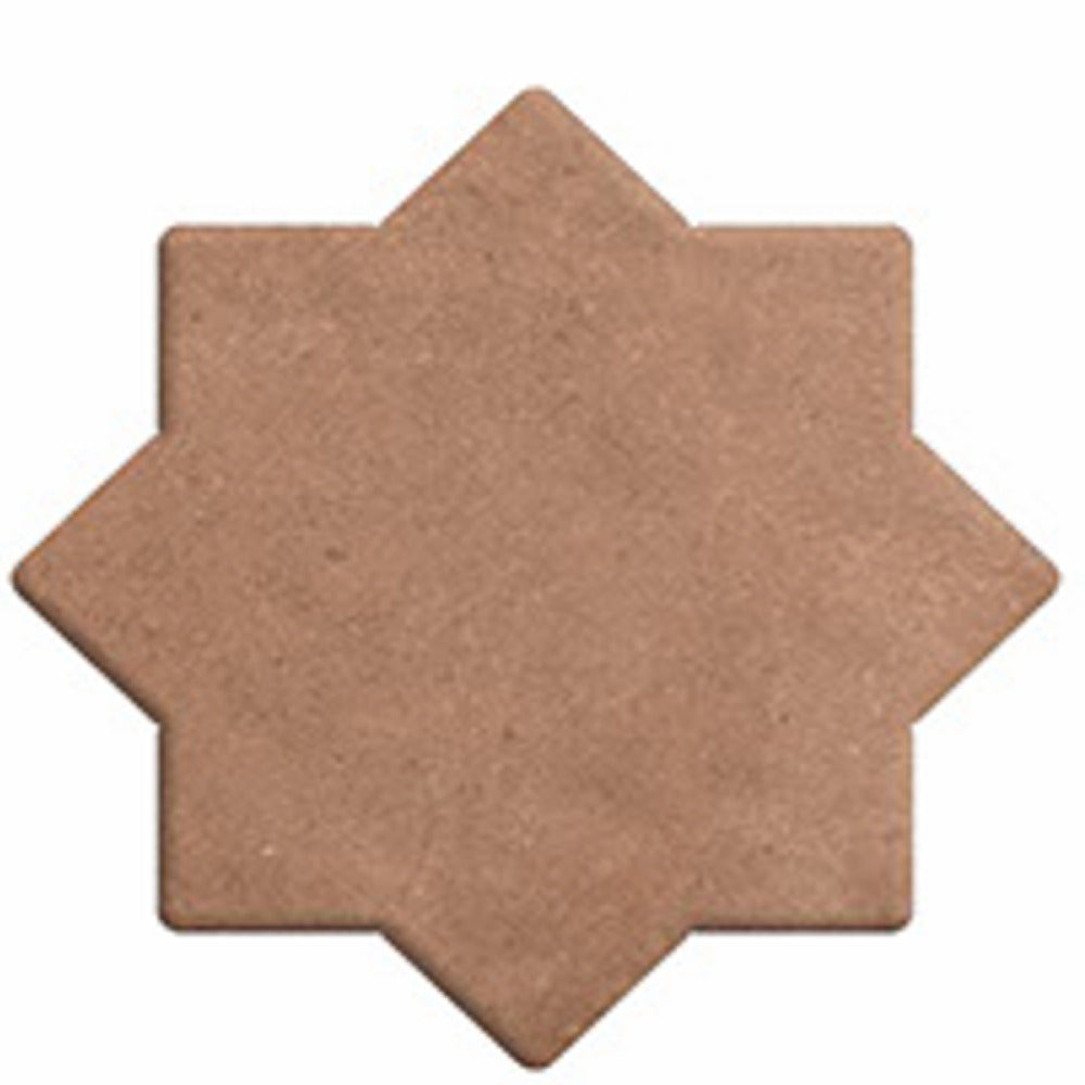 Estrela Rose Star-Cross vitrified tile in 6×6 inch size featuring an elegant geometric star-cross pattern with a soft rose color and matt finish, suitable for stylish floor and wall applications in modern and classic interiors