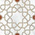 Fango Net Moroccan vitrified tile in 8×8 inch size featuring intricate Moroccan and Rangoli inspired printed design with carving finish, suitable for floor and wall applications, showcasing detailed patterns and textured surface for elegant interior décor