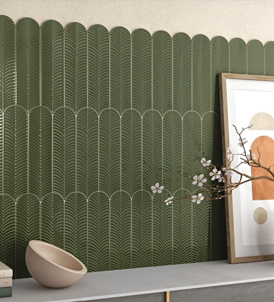 Botanical Radiance Feather Tile Inspiration