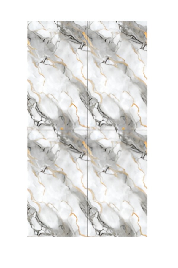 Flora Gold Marble Vitrified Tile 24 x 48 inch featuring a luxurious gold-toned marble-inspired design with subtle natural patterns, perfect for adding elegance and a seamless look to floors and walls.
