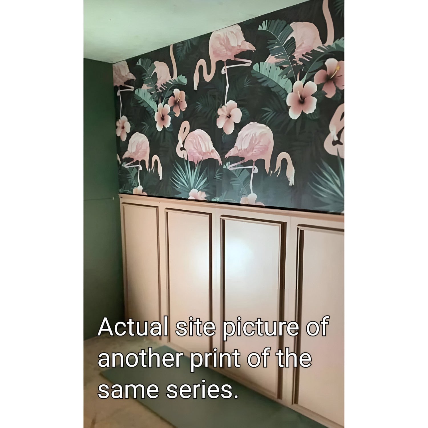 Blue Flora 10 Wallpaper Set Tile 24 Inch x 48 Inch