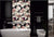 Frame Mould Black Tile 24 x 48 inch featuring a sleek black design inspired by wallpaper patterns, ideal for adding a stylish and contemporary decorative touch to walls and surfaces.
