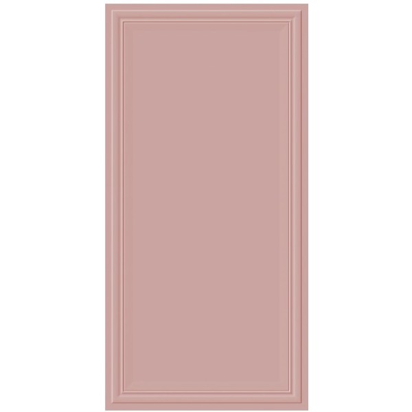 Frame Salmon Decor Wallpaper Tile 24 x 48 inch featuring a soft salmon-toned decorative pattern, ideal for adding a warm and stylish accent to walls and surfaces.
