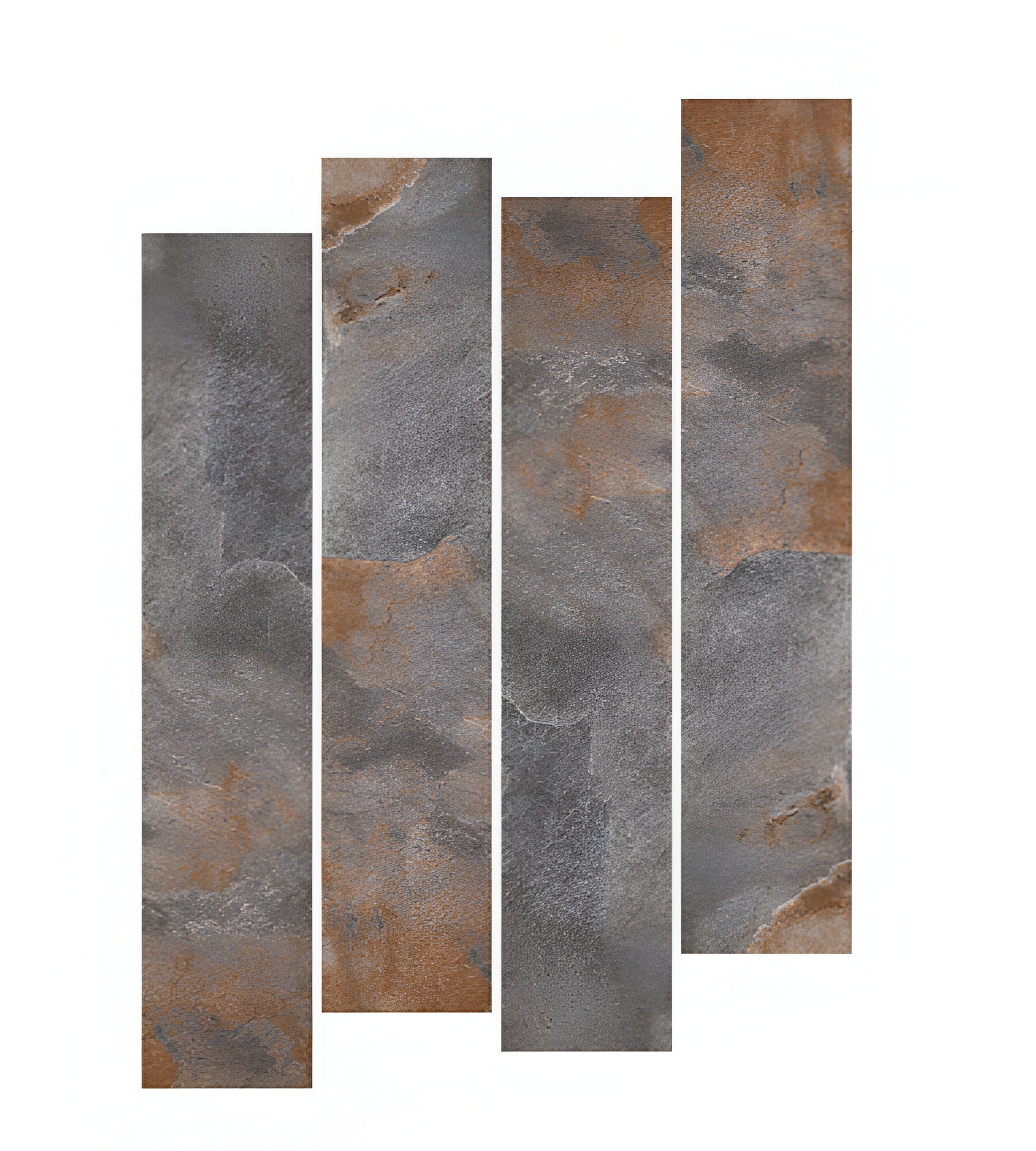 Furito Natural Wooden Plank 8 x 48 Inch Matt Vitrified Tile with natural wood grain texture, long plank format, earthy brown tones, and realistic wooden appearance suitable for floor installation in modern interiors.