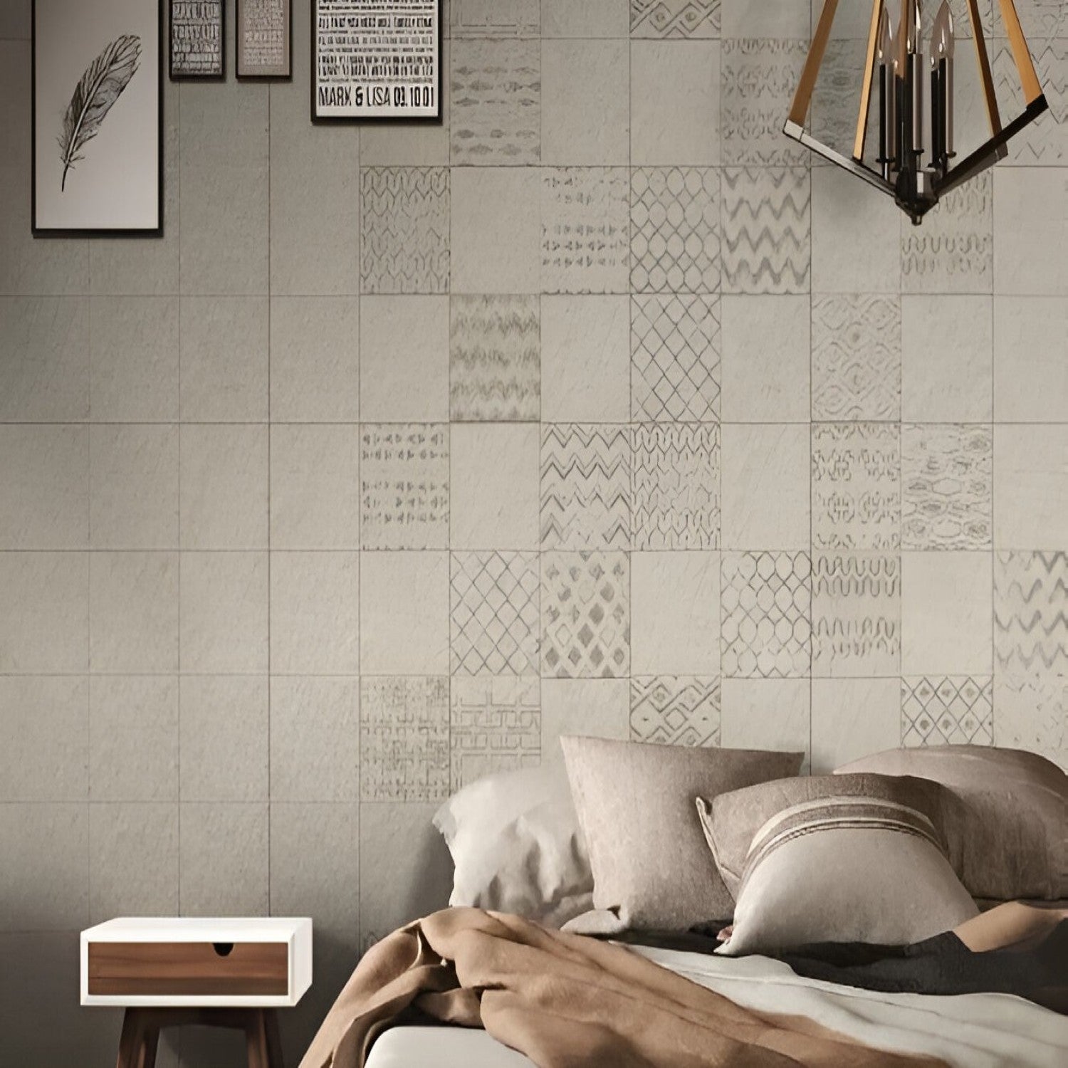 Glitz Beige Ceramic Tile 8x8 inch with warm beige tones, smooth matte finish, and subtle texture, ideal for elegant and versatile flooring, wall, or backsplash applications
