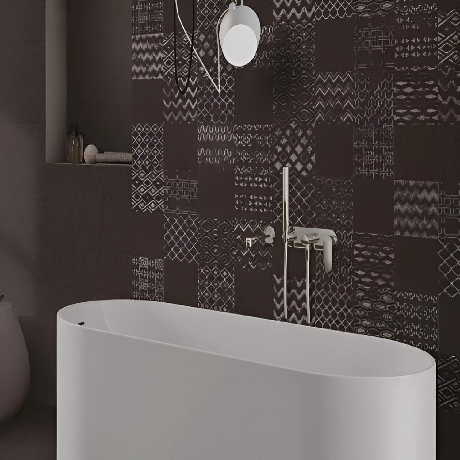 Glitz Brown Ceramic Tile 8x8 Inch with rich brown glossy finish, smooth polished surface, perfect for warm and elegant flooring or wall applications
