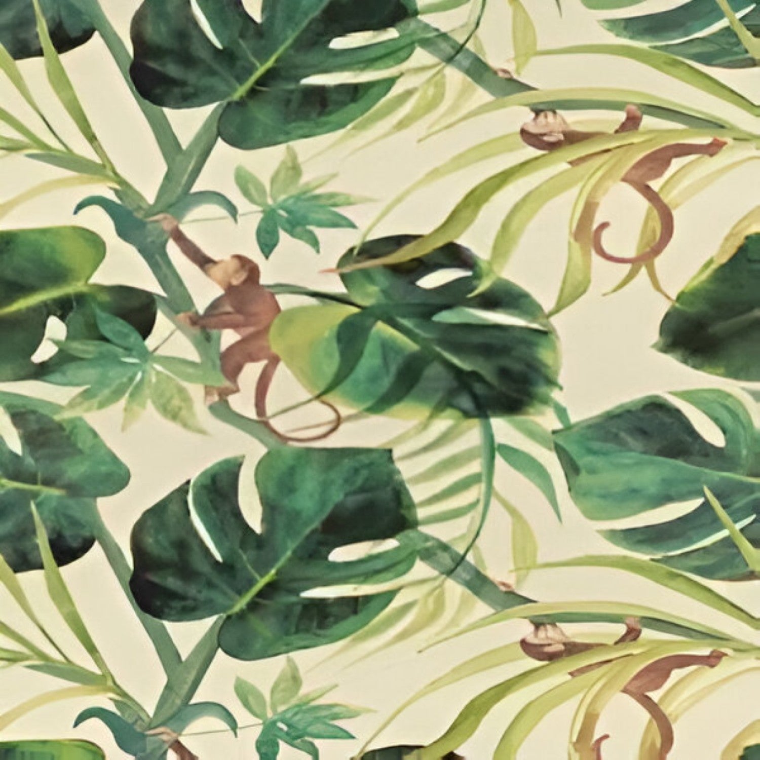 Green Fauna 3 Wallpaper Set Tile 24 Inch x 48 Inch featuring a decorative nature-inspired pattern in green tones with smooth finish suitable for wall applications in living rooms bedrooms and accent walls
