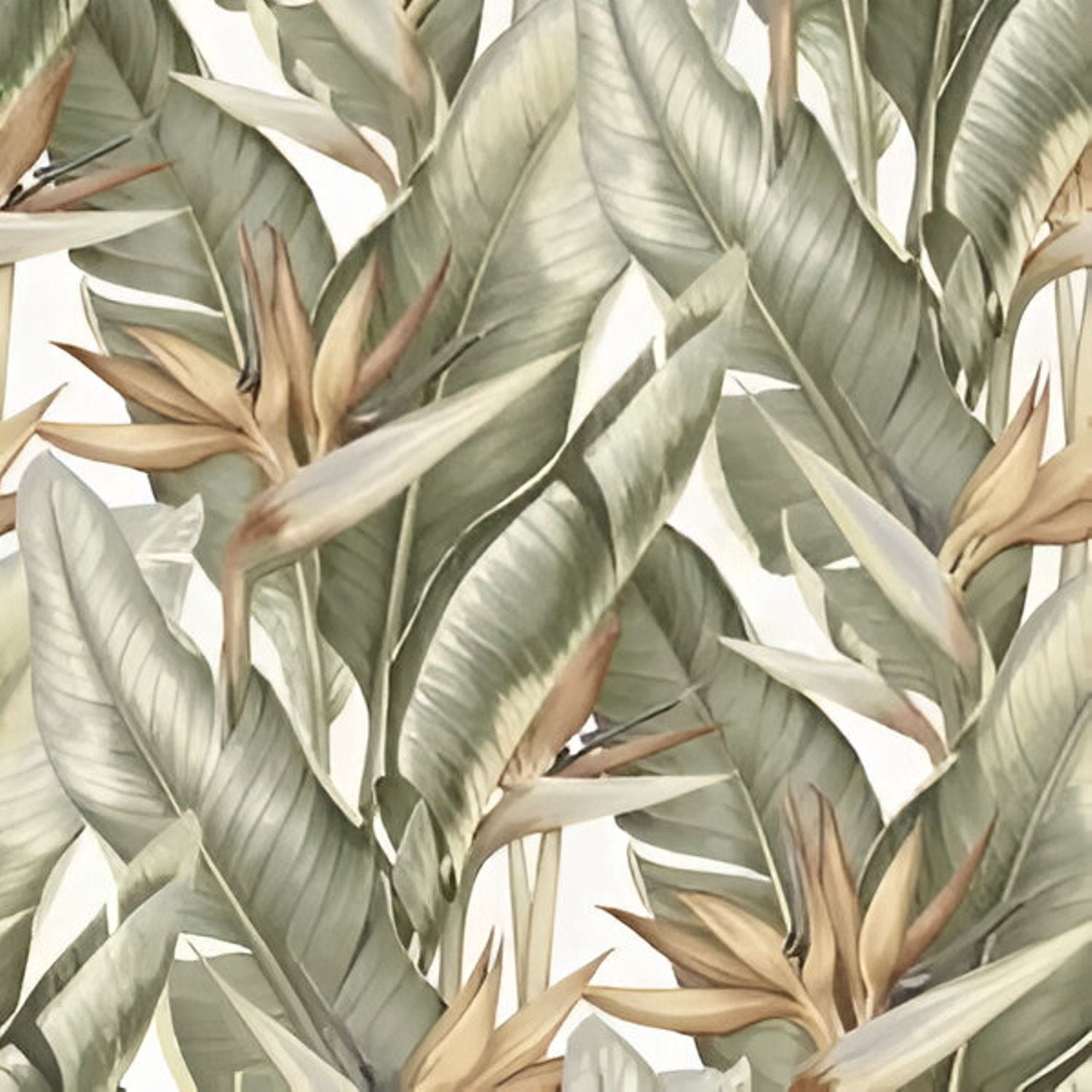 Green Flora 2 Wallpaper Set Tile 24 Inch x 48 Inch featuring a decorative floral pattern in green tones with smooth finish suitable for wall applications in living rooms bedrooms and accent walls
