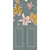 Grey Flora 6 Wallpaper Set Tile 24 Inch x 48 Inch featuring a decorative floral pattern in grey tones with smooth finish suitable for wall applications in living rooms bedrooms and accent walls
