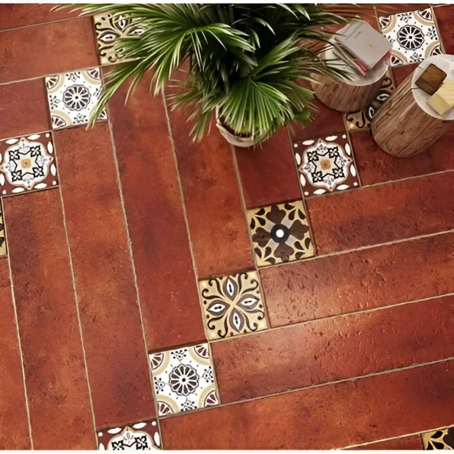 Hannah Choco Vitrified Tile – 6×36 inch vitrified tile featuring a deep choco wood grain texture, perfect for warm, elegant flooring in modern interiors.