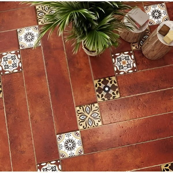 Hannah Choco Vitrified Tile 6*36 Inch