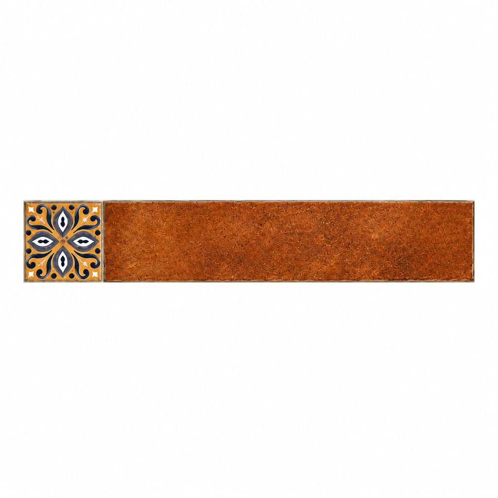 Hannah Choco Vitrified Tile 6*36 Inch