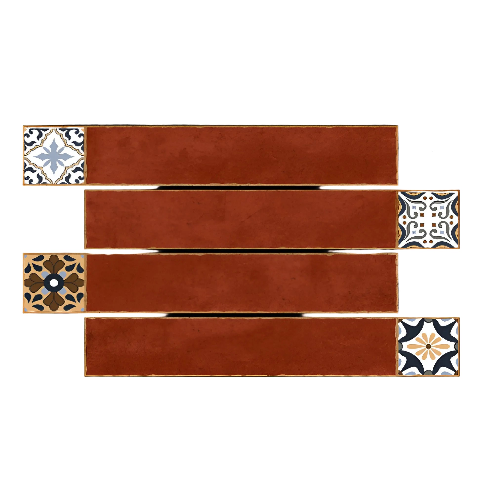 Hannah Marron Vitrified Tile – 6×36 inch matte vitrified plank tile in warm, deep brown ("marron") with realistic wood-grain texture, combining the natural appeal of wood with the durability and moisture resistance of tile. 