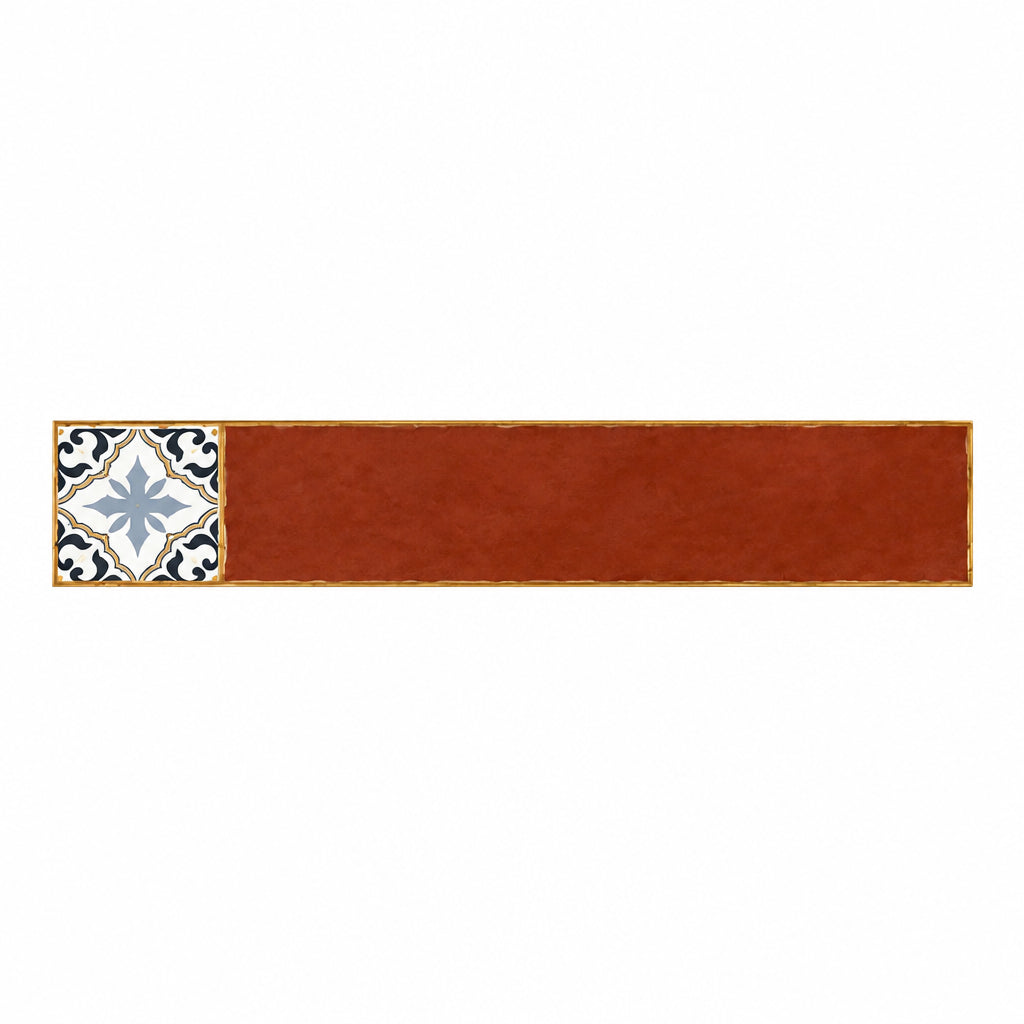 Hannah Marron Vitrified Tile 6*36 Inch