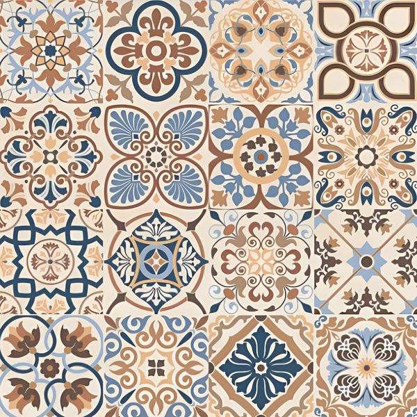 Hazel Moroccan Vitrified Tile 16*16 Inch