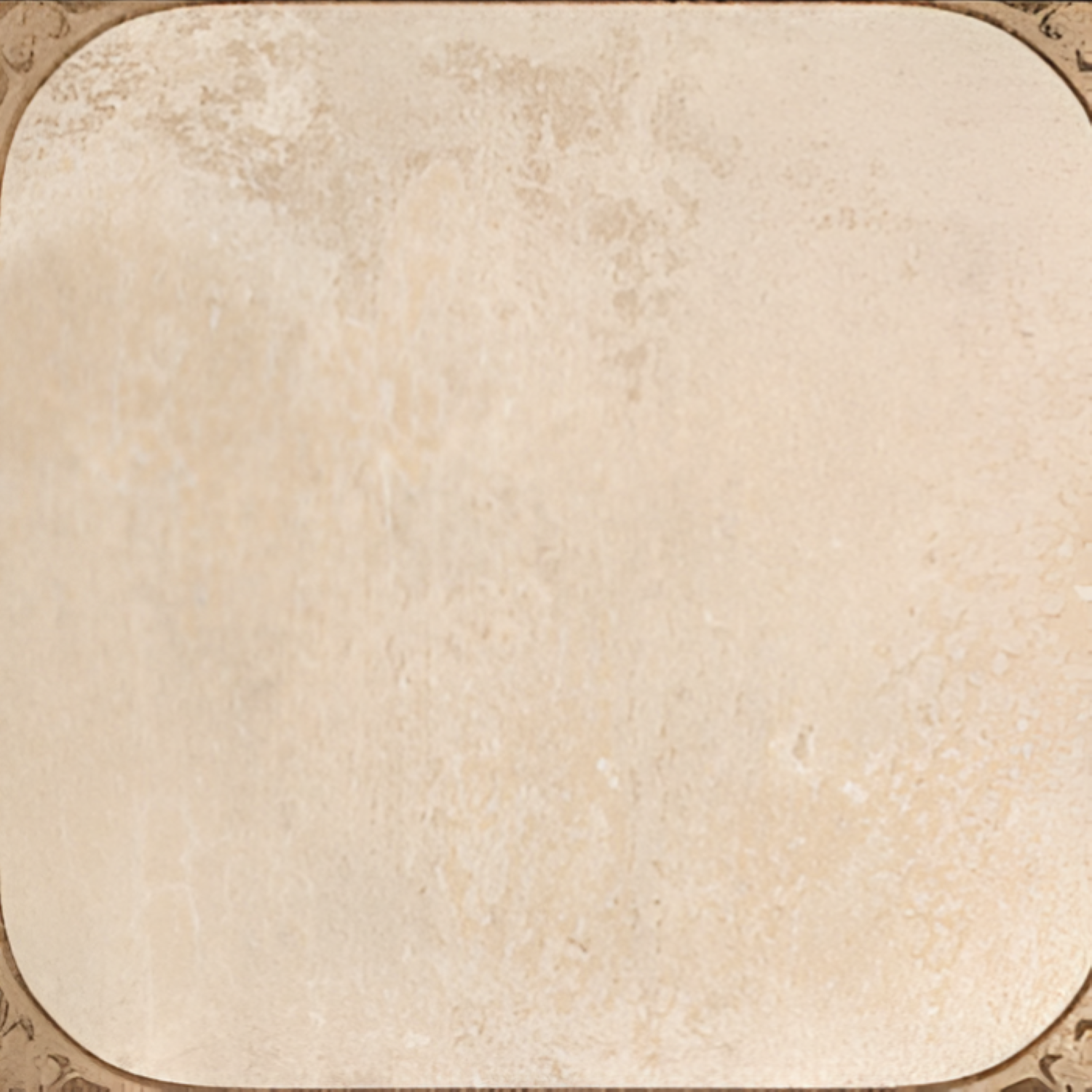 Helix Crema Moroccan Ceramic Tile – 24x24 inch ceramic tile featuring soft cream tones with subtle Moroccan geometric and floral patterns for a classic look.