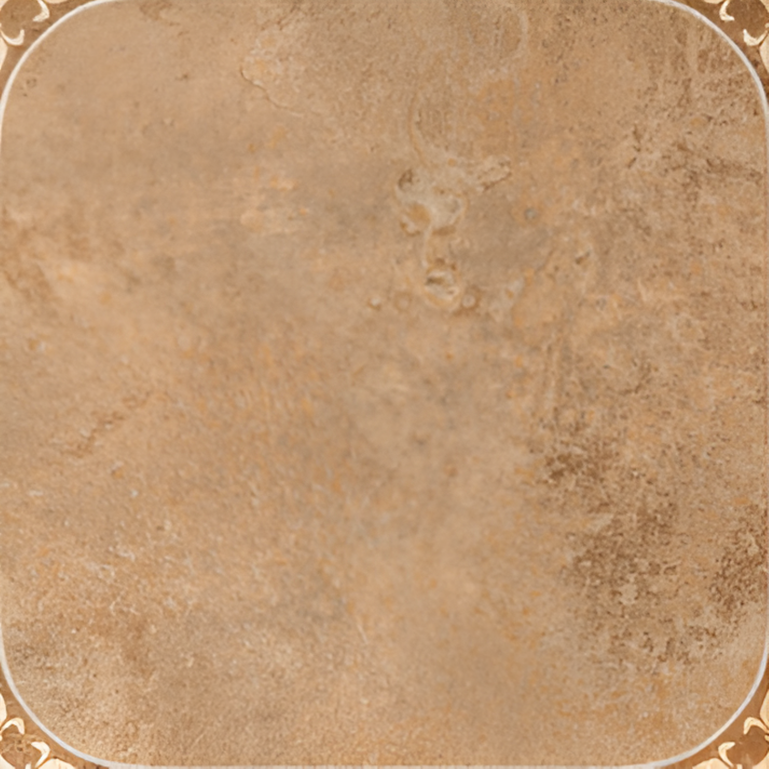 Helix Gold Moroccan Ceramic Tile – 24x24 inch ceramic tile with golden-yellow Moroccan patterns and intricate geometric detailing on a vintage-style surface.









