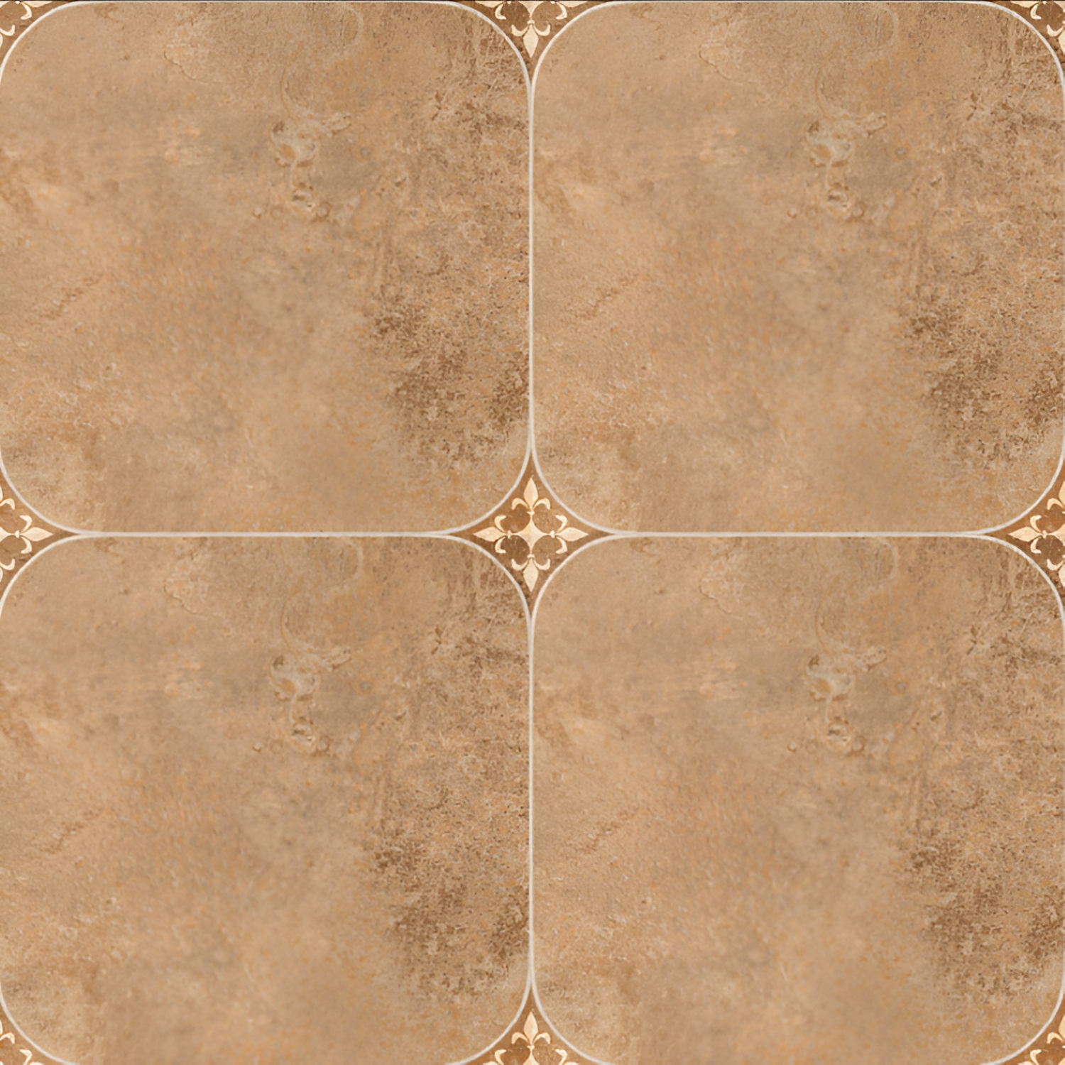 Helix Gold Moroccan Ceramic Tile – 24x24 inch ceramic tile with golden-yellow Moroccan patterns and intricate geometric detailing on a vintage-style surface.









