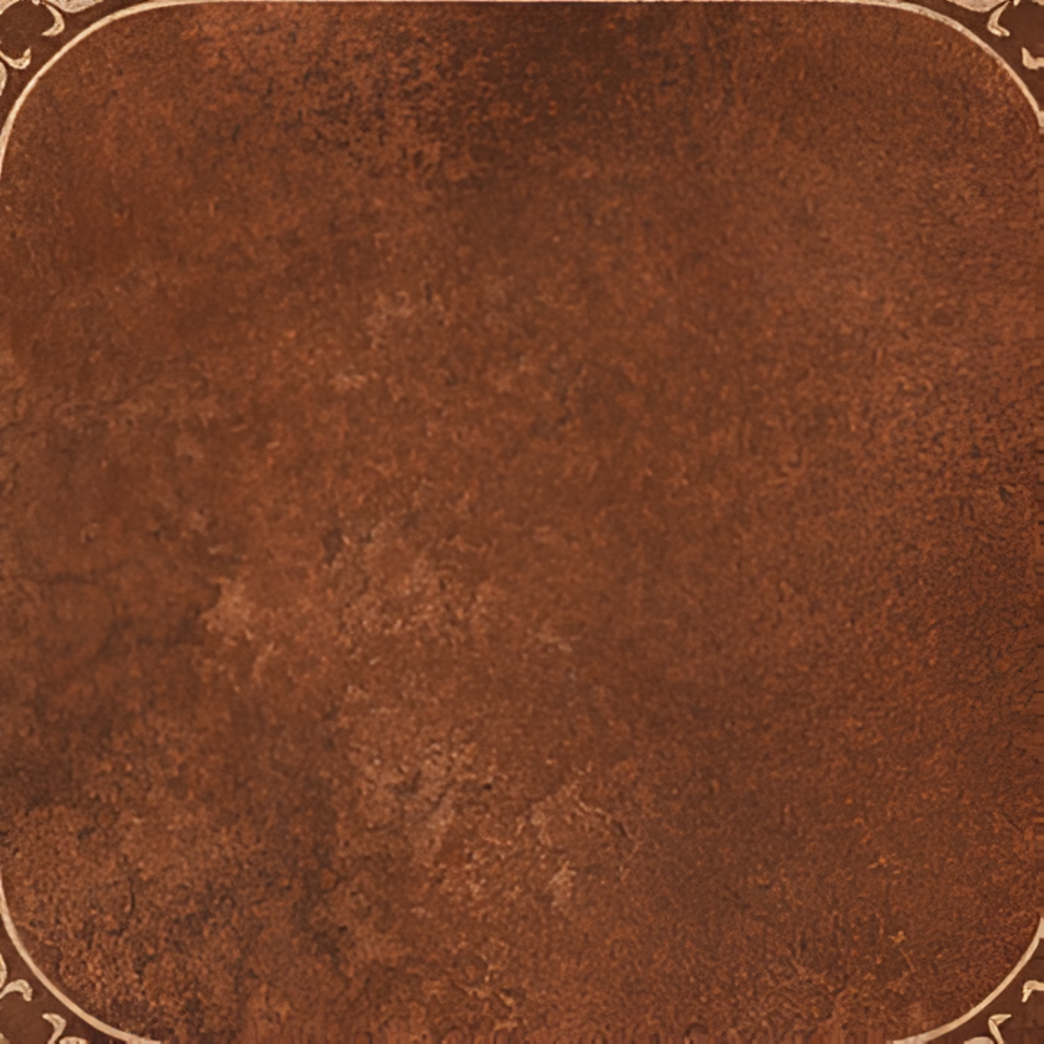 Helix Rust Moroccan Ceramic Tile – 24x24 inch ceramic tile featuring rustic red and earthy-toned Moroccan geometric patterns with a vintage finish.
