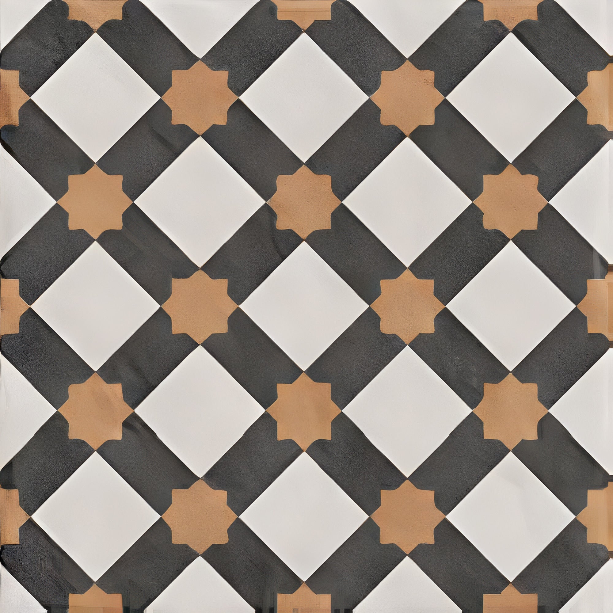 High-quality Ducati Paper Decor 2 Moroccan vitrified tile in 8x8 inch size featuring detailed printed Rangoli-inspired artwork with a glossy surface, suitable for floor and wall installation in modern and traditional interior spaces.