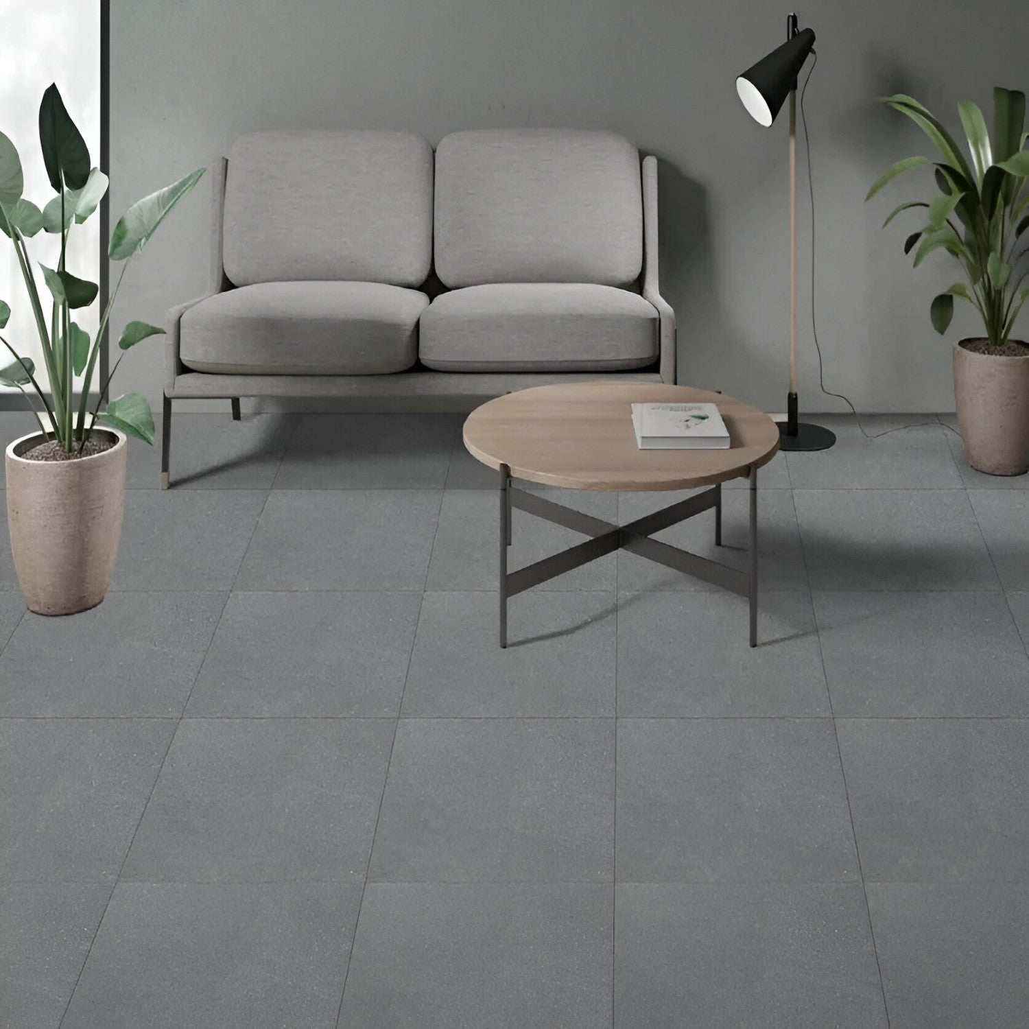 JW-210 Rustic Ceramic Tile 24x24 Inch, featuring warm earthy tones with a textured matte finish, ideal for adding a natural, rustic charm to floors or walls.
