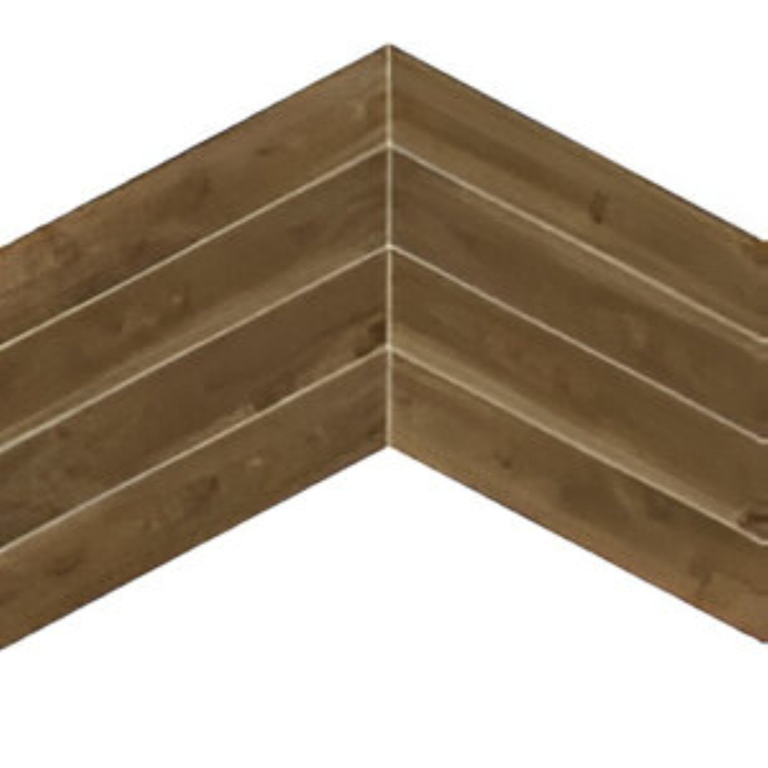 Jacobean Chevron Wooden Tile 6x36 Inch, featuring deep, rich brown wood tones arranged in a chevron pattern, perfect for classic, elegant, and durable flooring or wall applications.
